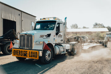 Utility Transport Lo-Boy Hauling