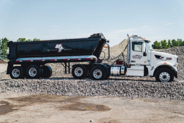 Utility Transport hauls aggregate materials